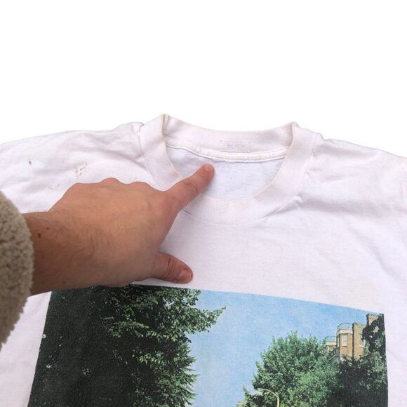 VINTAGE DATED 1990 Abby Road The Beatles T Shirt Large Double Sided - Picture 6 of 12